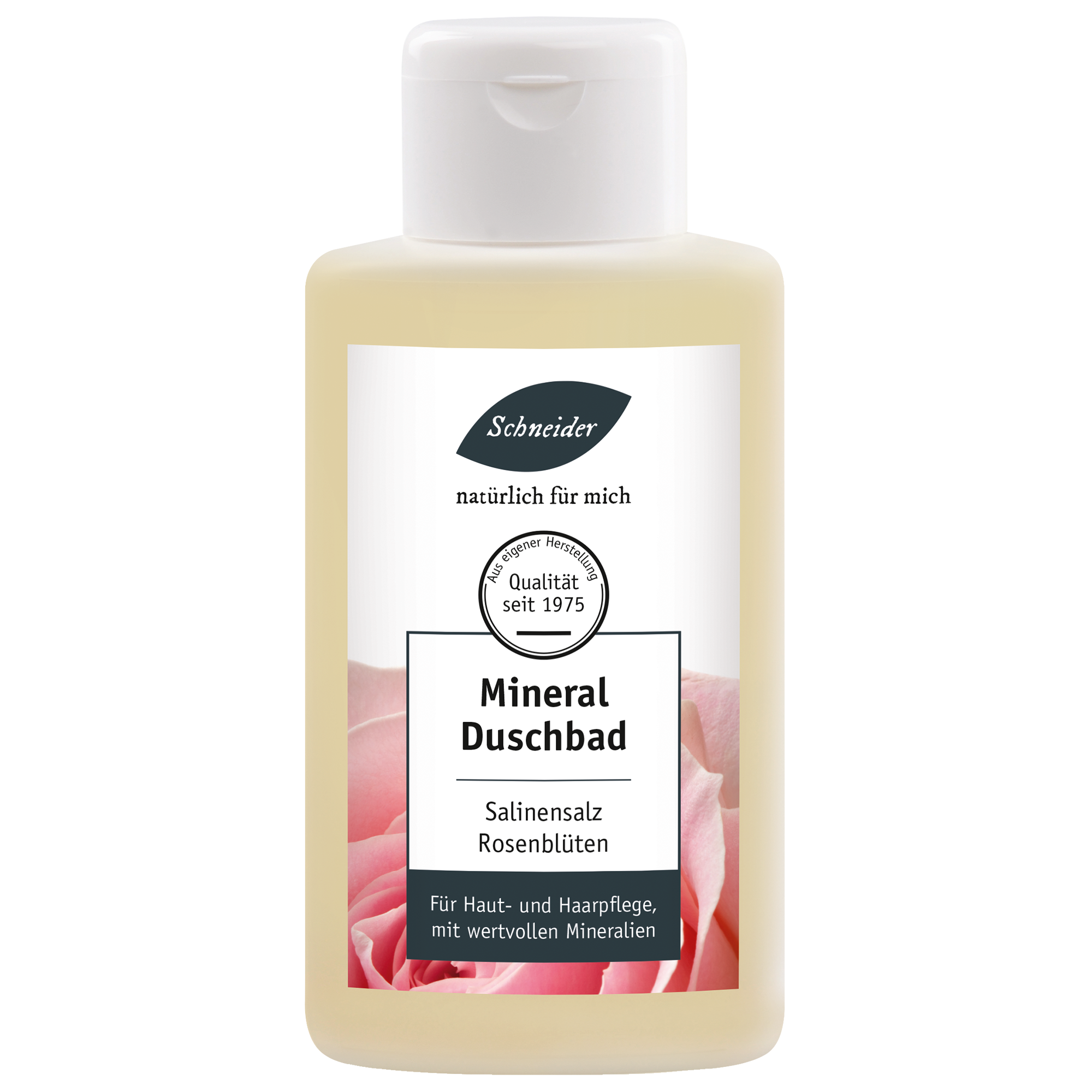 Salinensalz Mineral-Duschbad ''Rosenblüte'' 250 ml Flasche