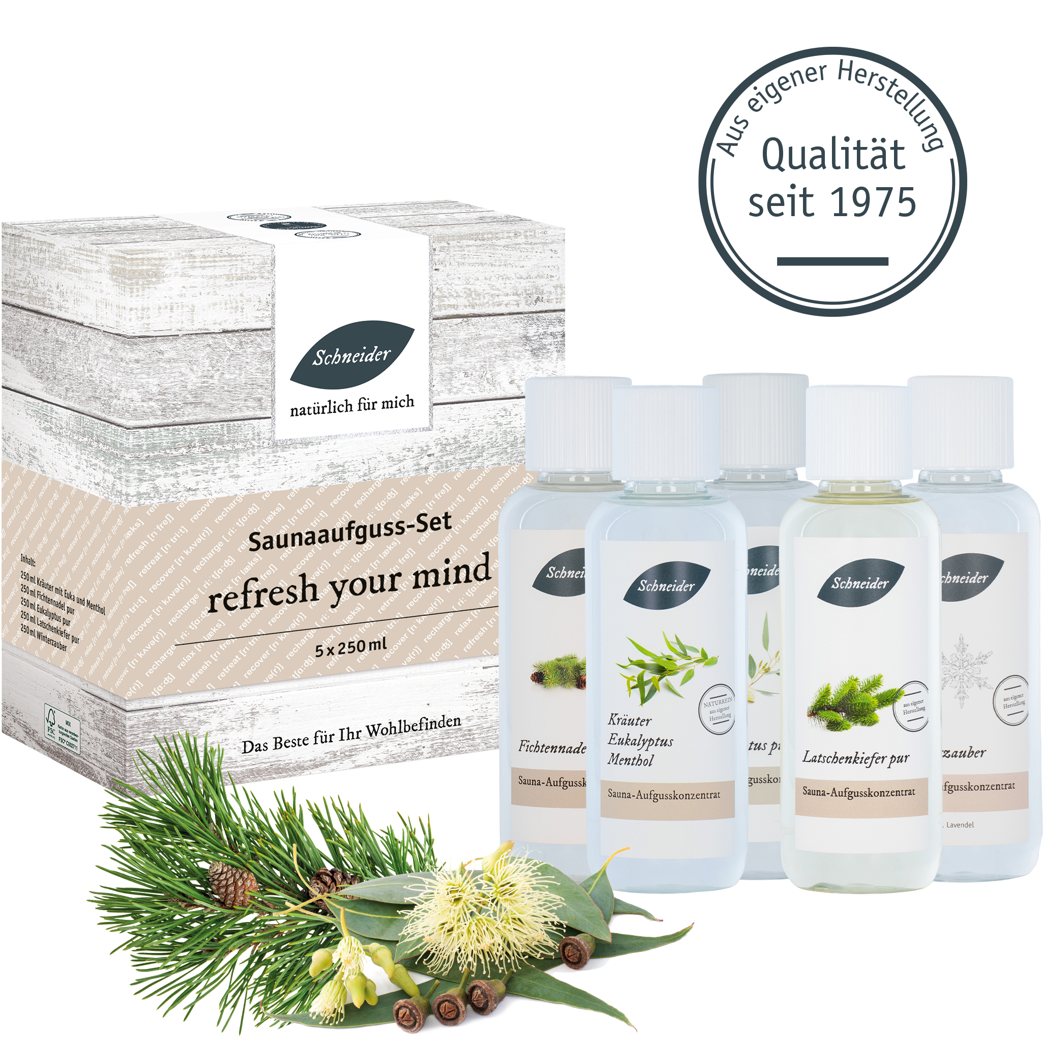 Saunaaufguss-Set - refresh your mind