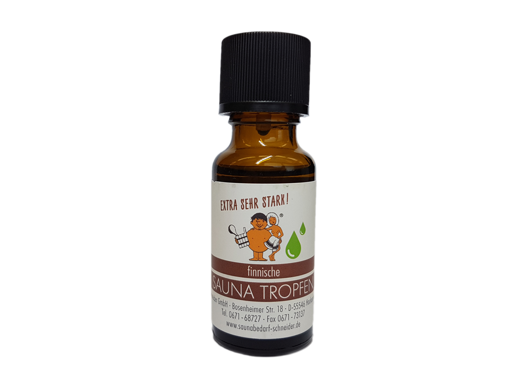 Finnische Saunatropfen - extra stark - aus 100 % natürlichen Ölen - 20 ml