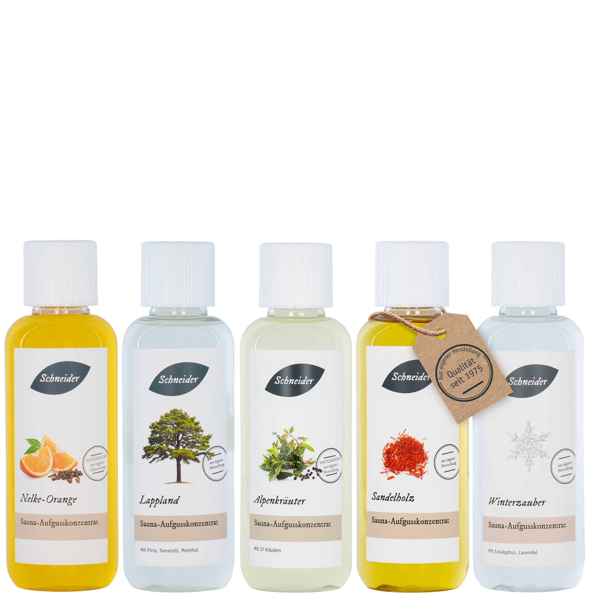 Saunaaufguss-Set Winter 5 x 250 ml
