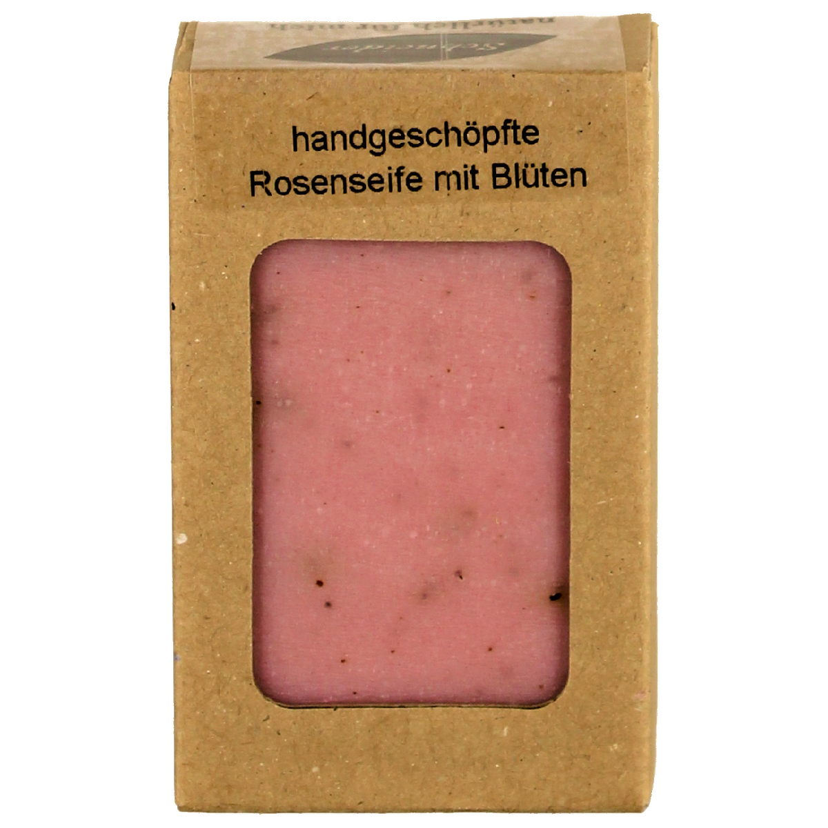 Rosenseife mit Blüten 100 g - handgeschöpft -