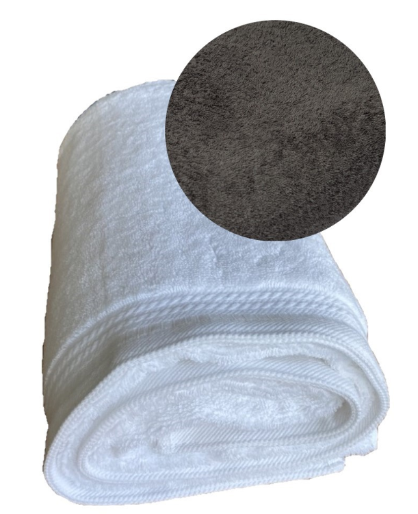 Wedeltuch anthracite gefaltet